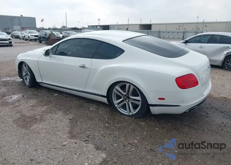 2013 Bentley Continental Gt V8 from USA, damaged, VIN SCBFT7ZA1DC080857